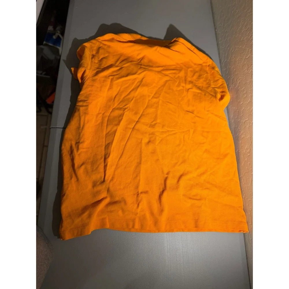 Lacoste Slim Fit Orange Pique Polo Shirt Mens 3XL US PH4012 Short Sleeve Logo
